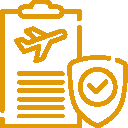 Passport / Visa / Insurance Assistance Service Icon